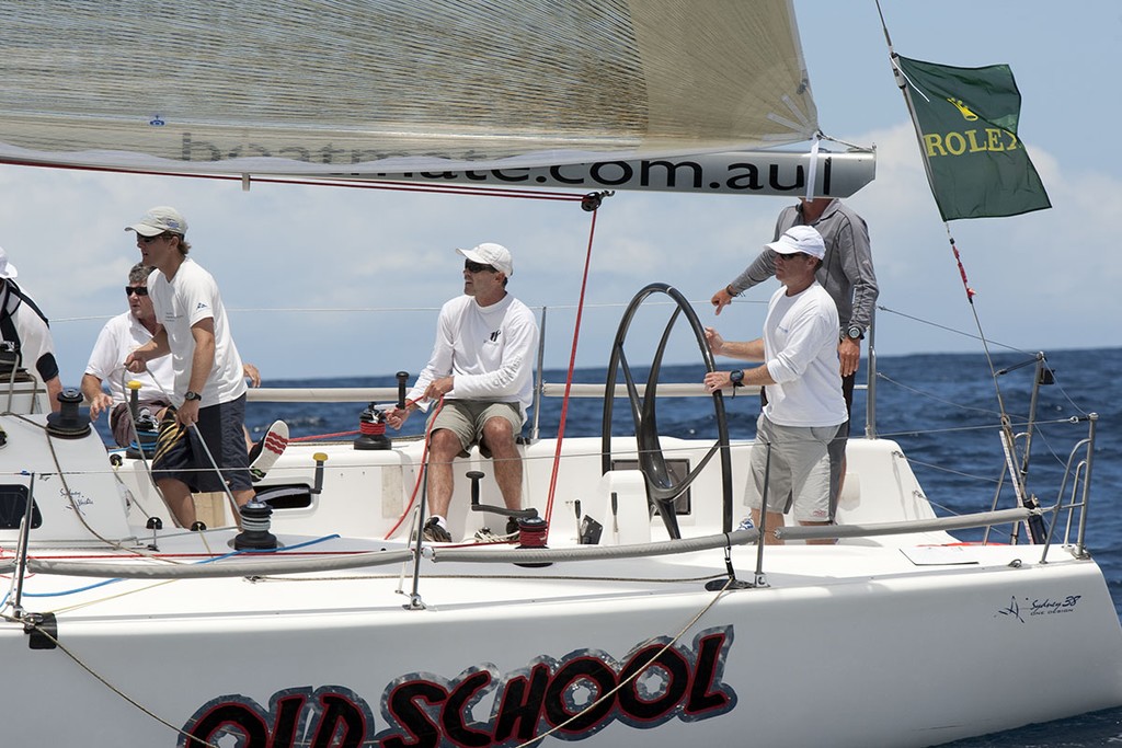 Intense concentration aboard 2011 winner Old School. Credit www.sailpix.com.au © www.SailPix.com